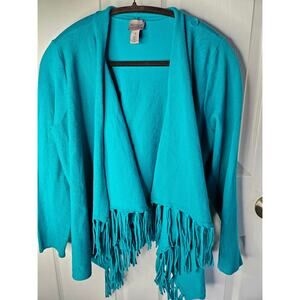 Easywear by Chico's Sweater Size 3 Teal Green